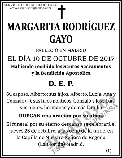 Margarita Rodríguez Gayo